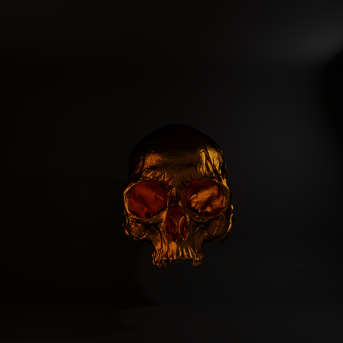 Metallic Gold Skull preview image